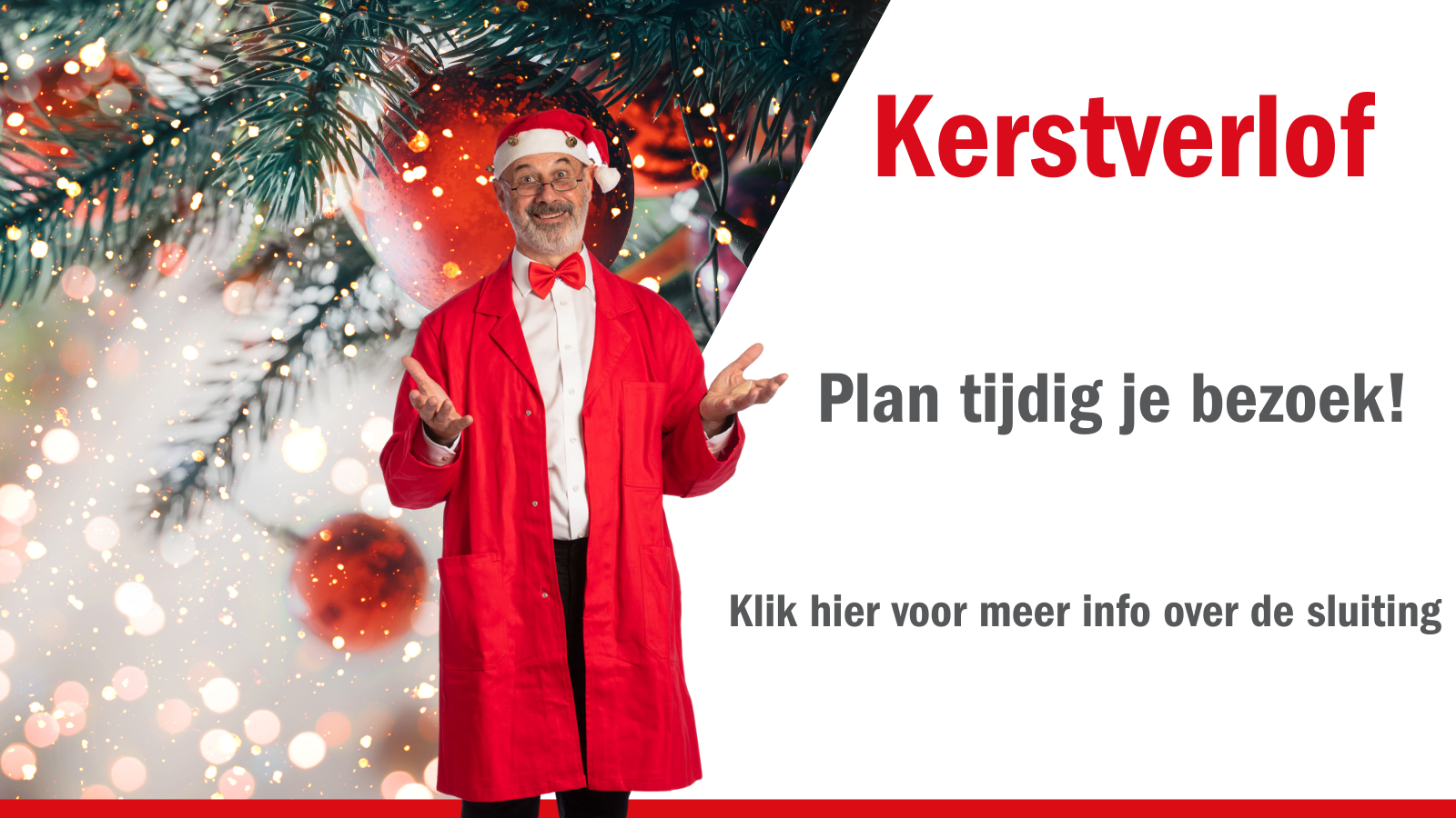 Sluitingsdagen Kerst