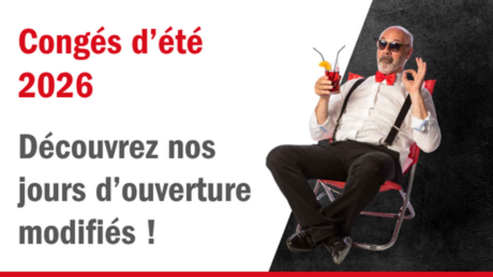 Congés d’été 2026